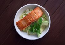 Salmon cabbage bowl