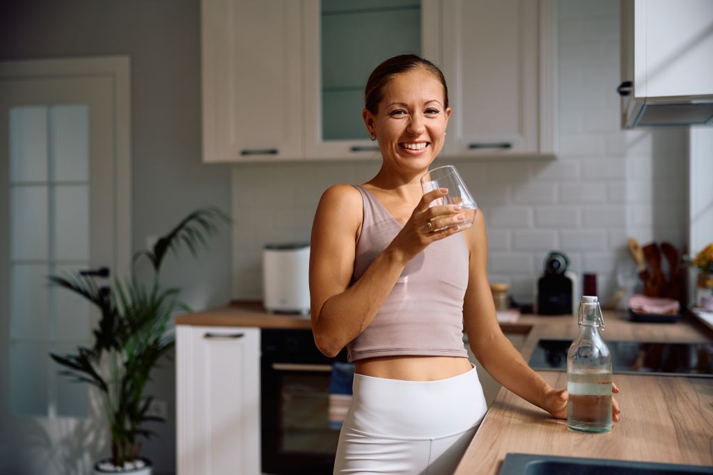 Woman drinking water 