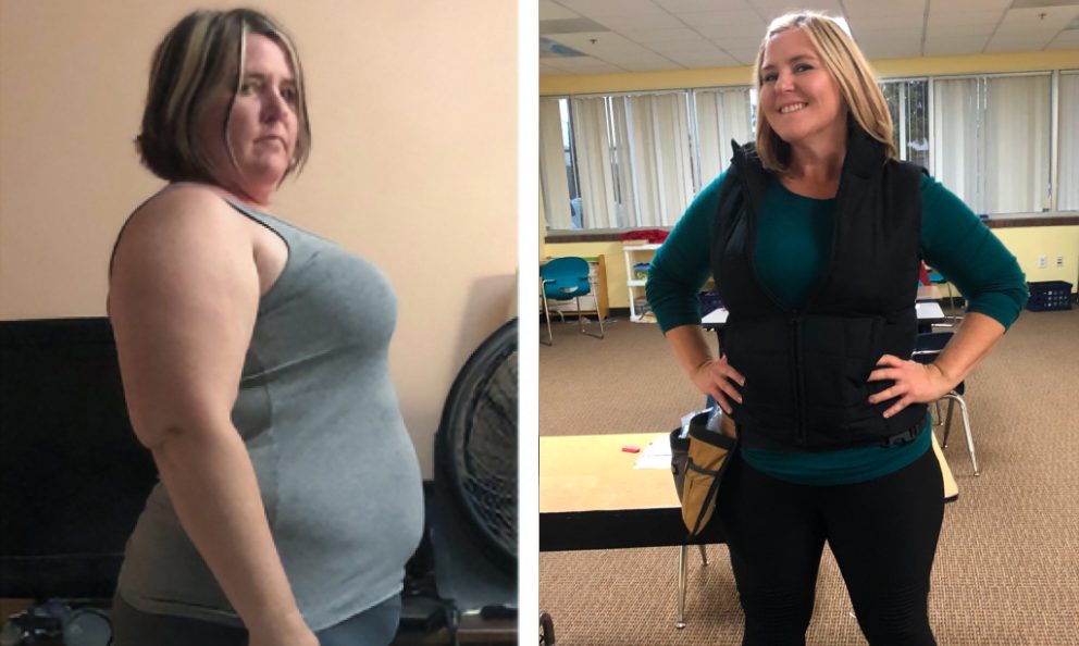 Before and after image of Gina Jones