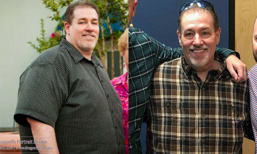 Before and after image of Gary Nixon