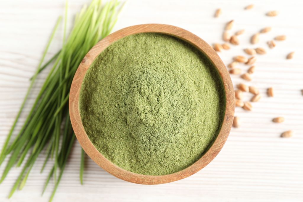 Powdered wheatgrass