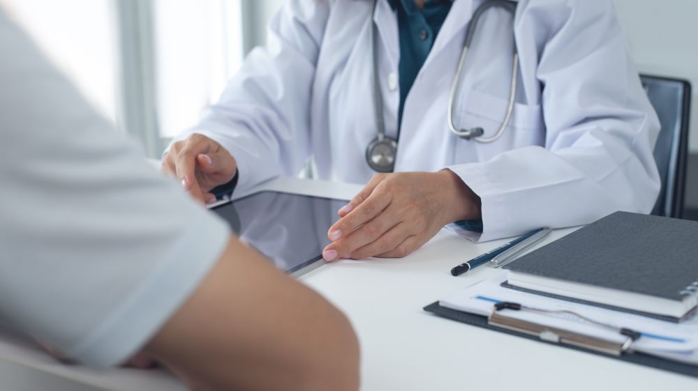 Patient in a doctor’s office