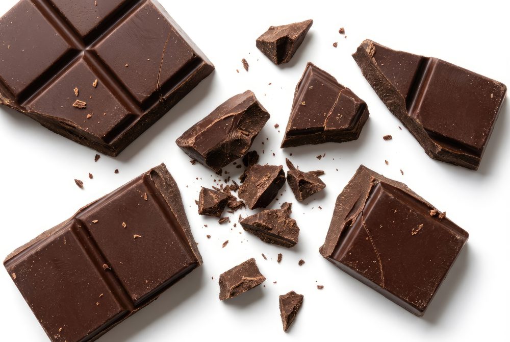 Dark chocolate pieces