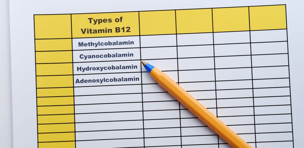 Different forms of essential vitamin B12