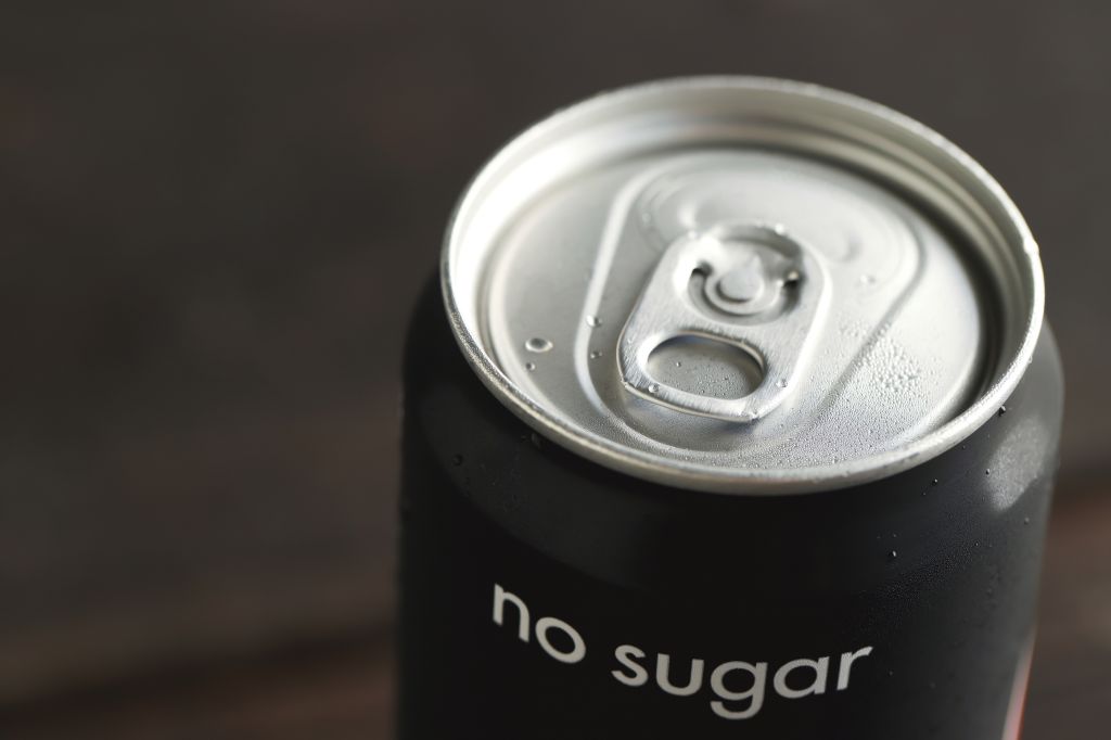Zero-sugar soda can