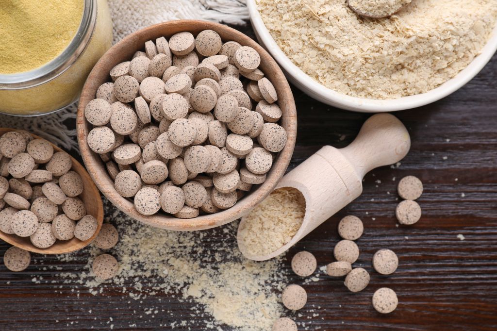 Nutritional yeast tablets