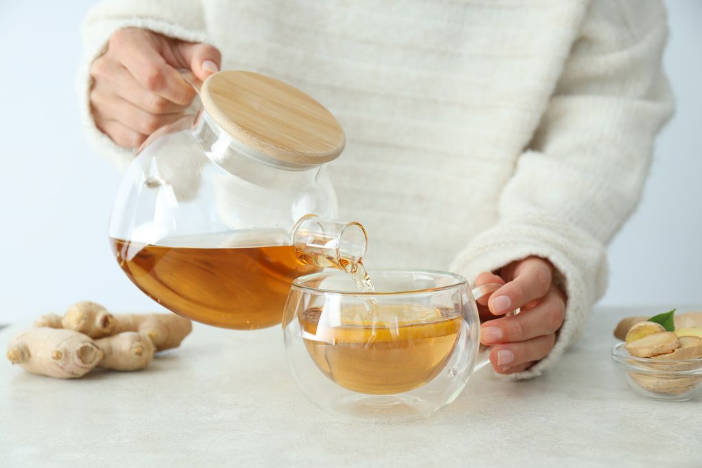 Pouring tea