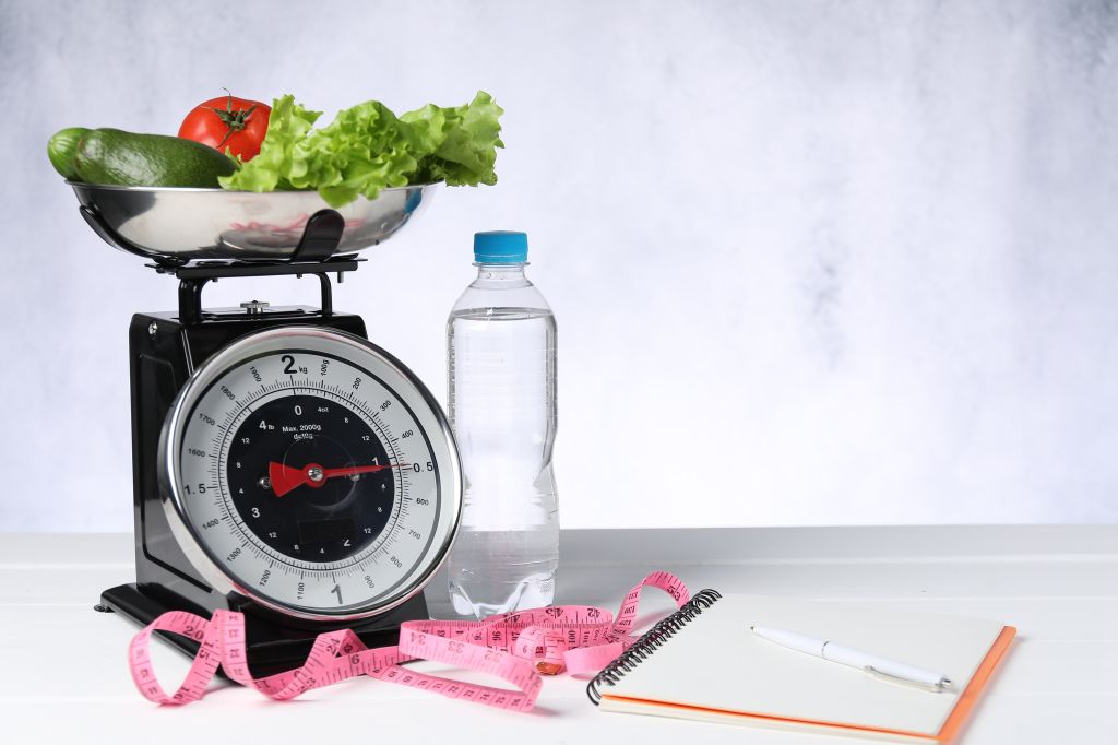 Counting carbs weight loss concept