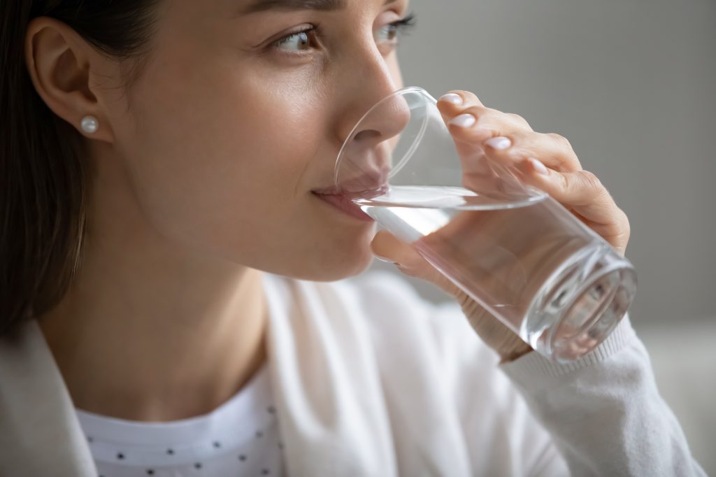 Woman drinking water 