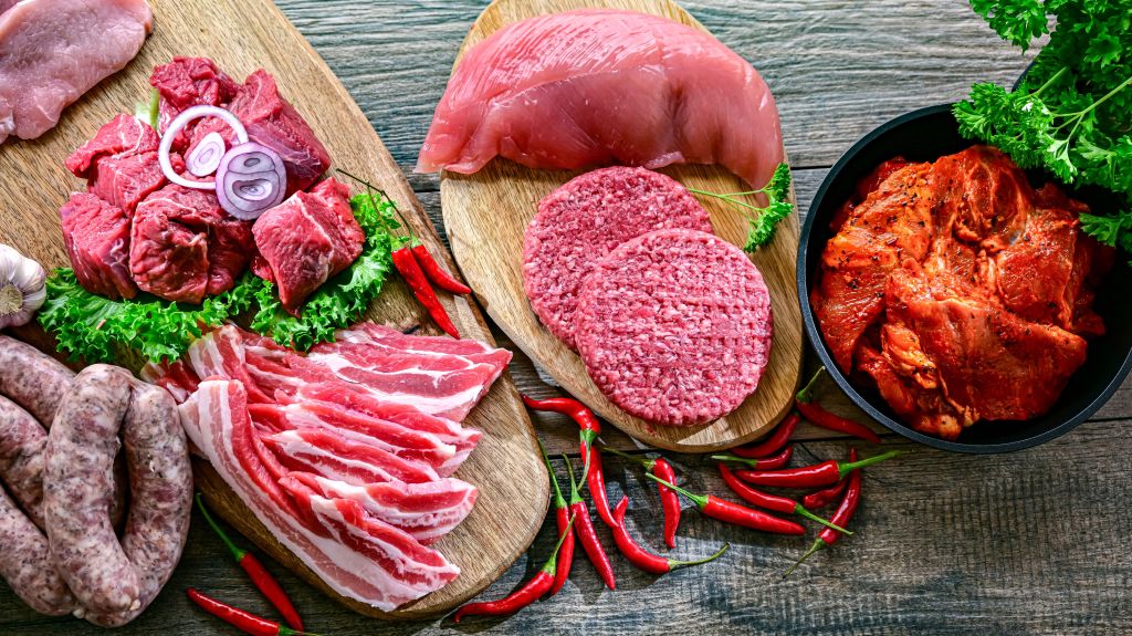 Variety of meat products