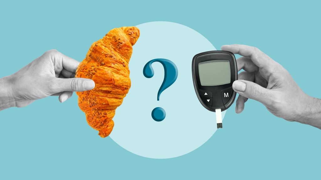 Carbs and blood sugar concept 