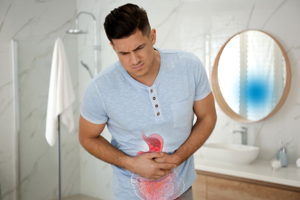 Man with abdominal pain 