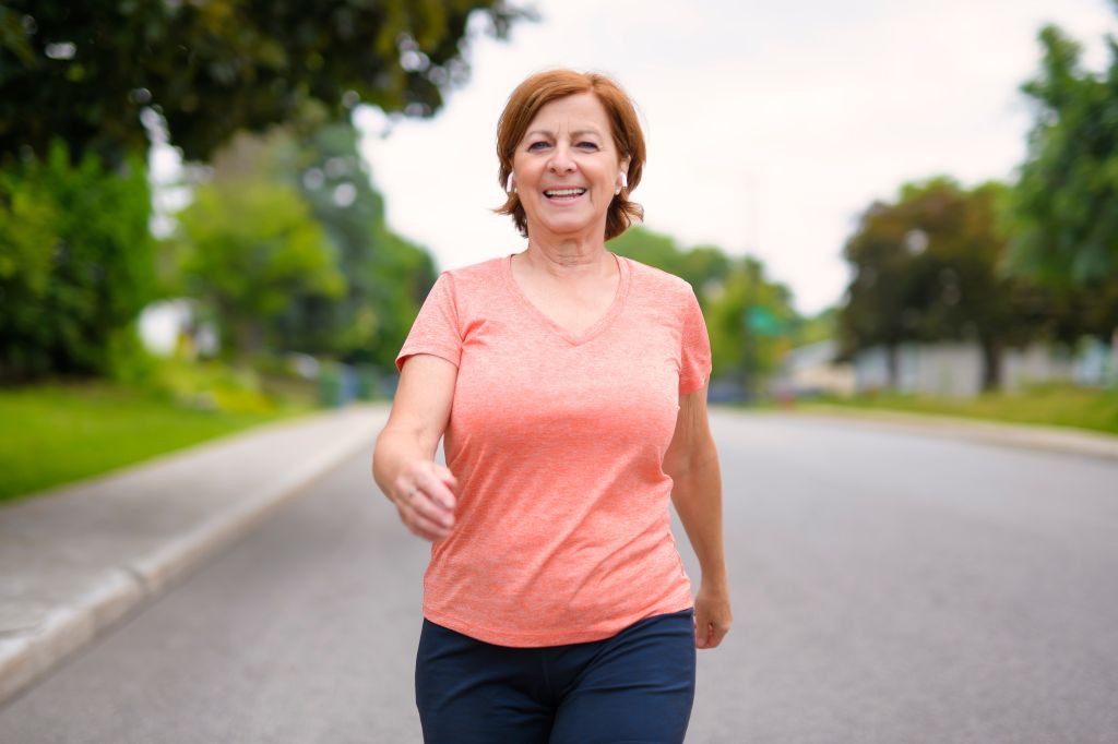 Woman taking a walk