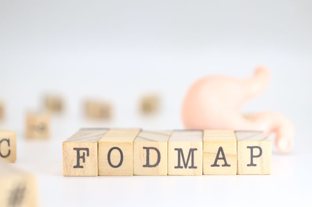 “FODMAP” written in wooden blocks