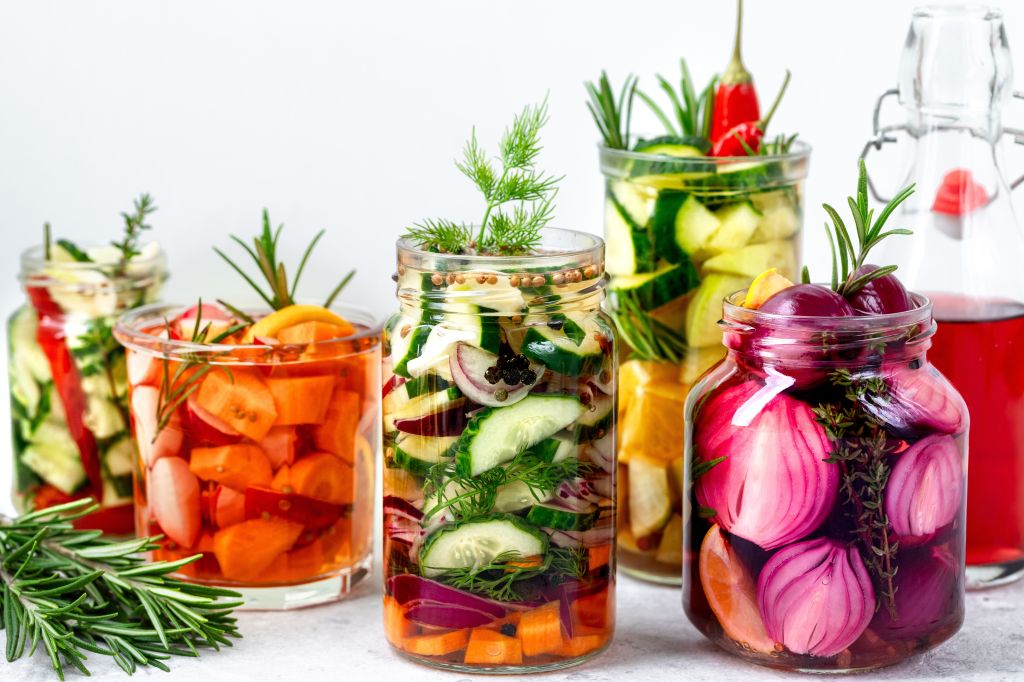 Fresh pickled vegetables
