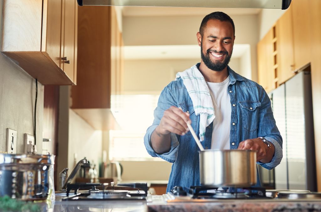 Man cooking